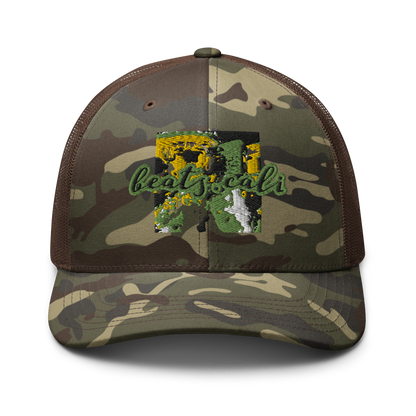 Camouflage trucker hat
