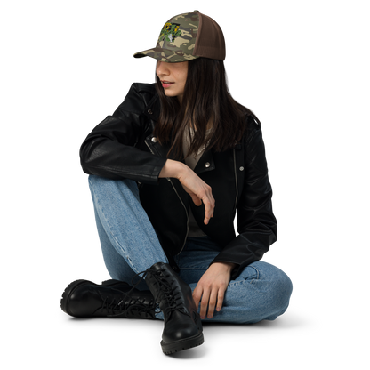 Camouflage trucker hat