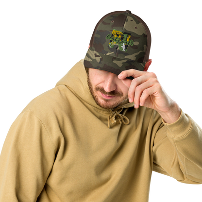 Camouflage trucker hat