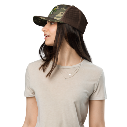 Camouflage trucker hat