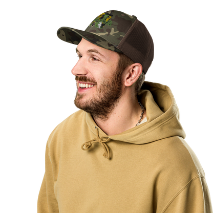 Camouflage trucker hat