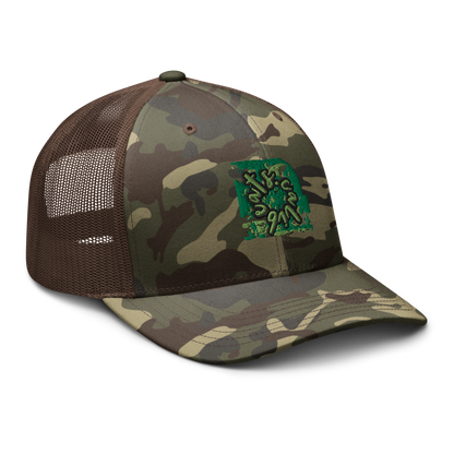 Camouflage trucker hat