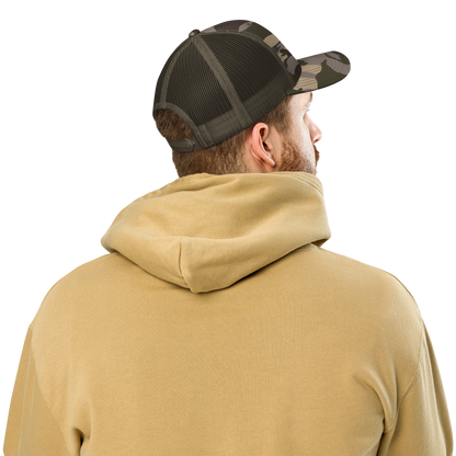 Camouflage trucker hat