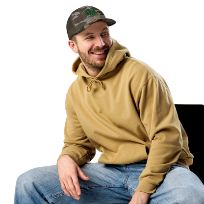 Camouflage trucker hat