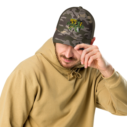 Camouflage trucker hat