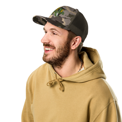 Camouflage trucker hat