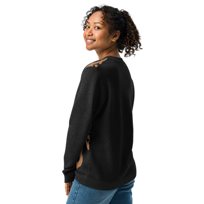 Knitted crew neck sweater