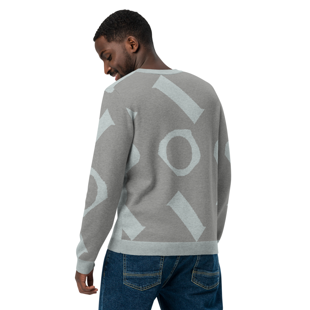 Knitted crew neck sweater