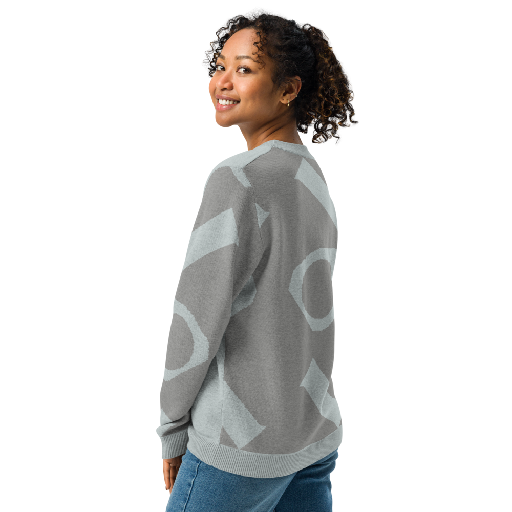 Knitted crew neck sweater