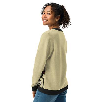 Knitted crew neck sweater