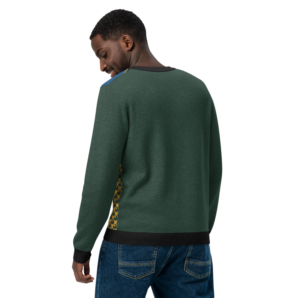 Knitted crew neck sweater