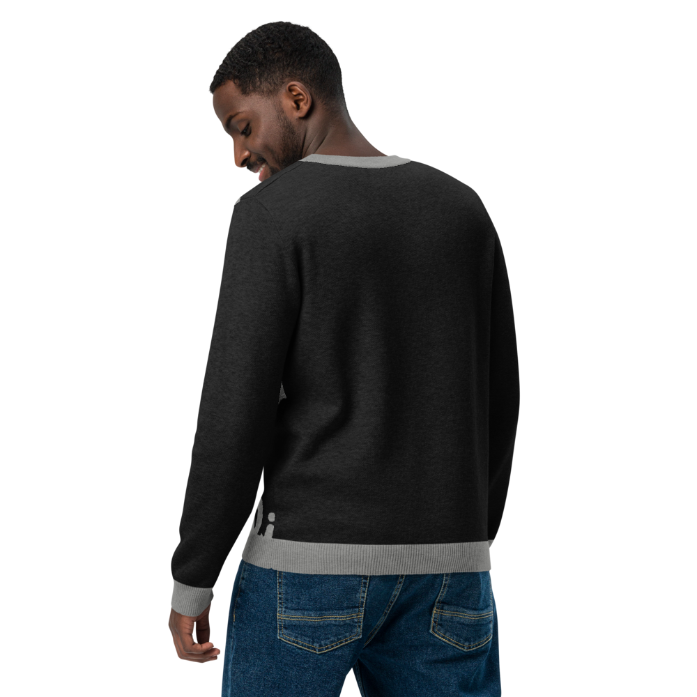 Knitted crew neck sweater