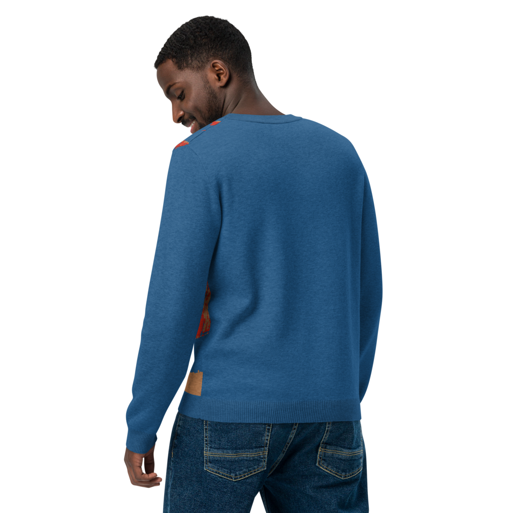 Knitted crew neck sweater