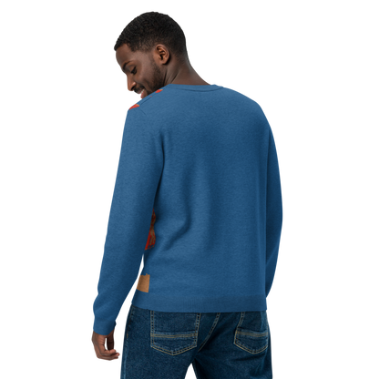 Knitted crew neck sweater