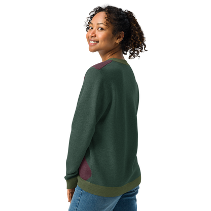 Knitted crew neck sweater