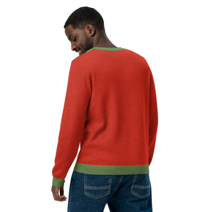 Knitted crew neck sweater