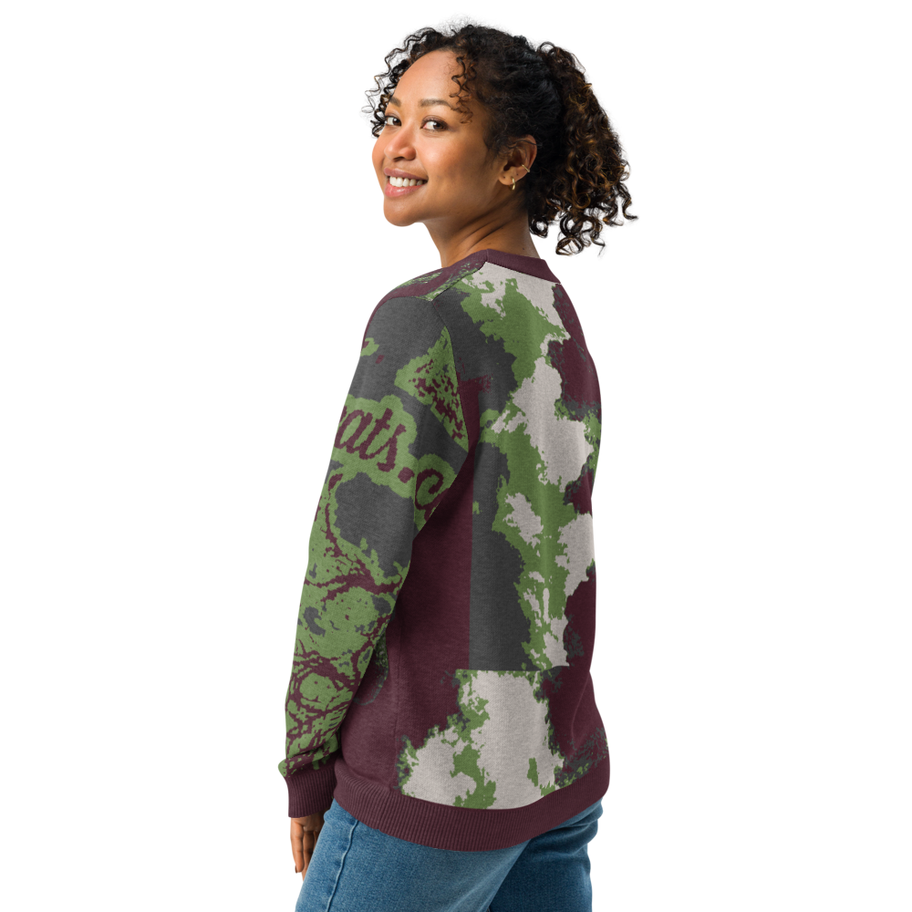 Knitted crew neck sweater