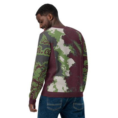 Knitted crew neck sweater