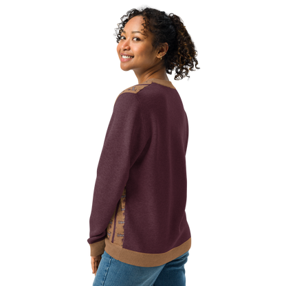 Knitted crew neck sweater