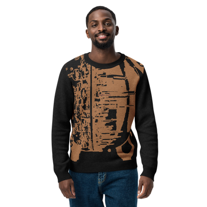 Knitted crew neck sweater