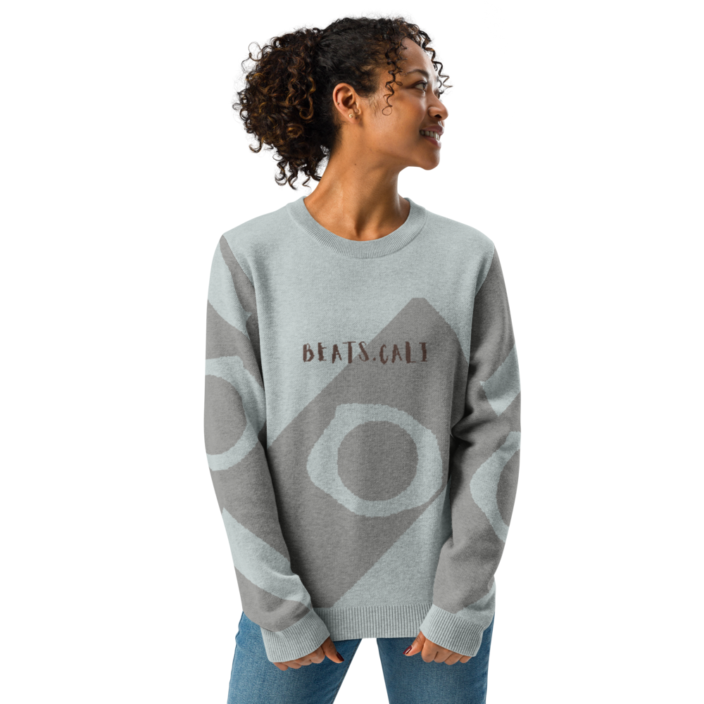Knitted crew neck sweater