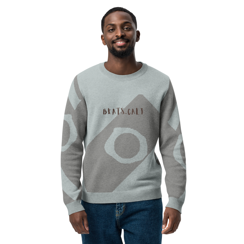 Knitted crew neck sweater