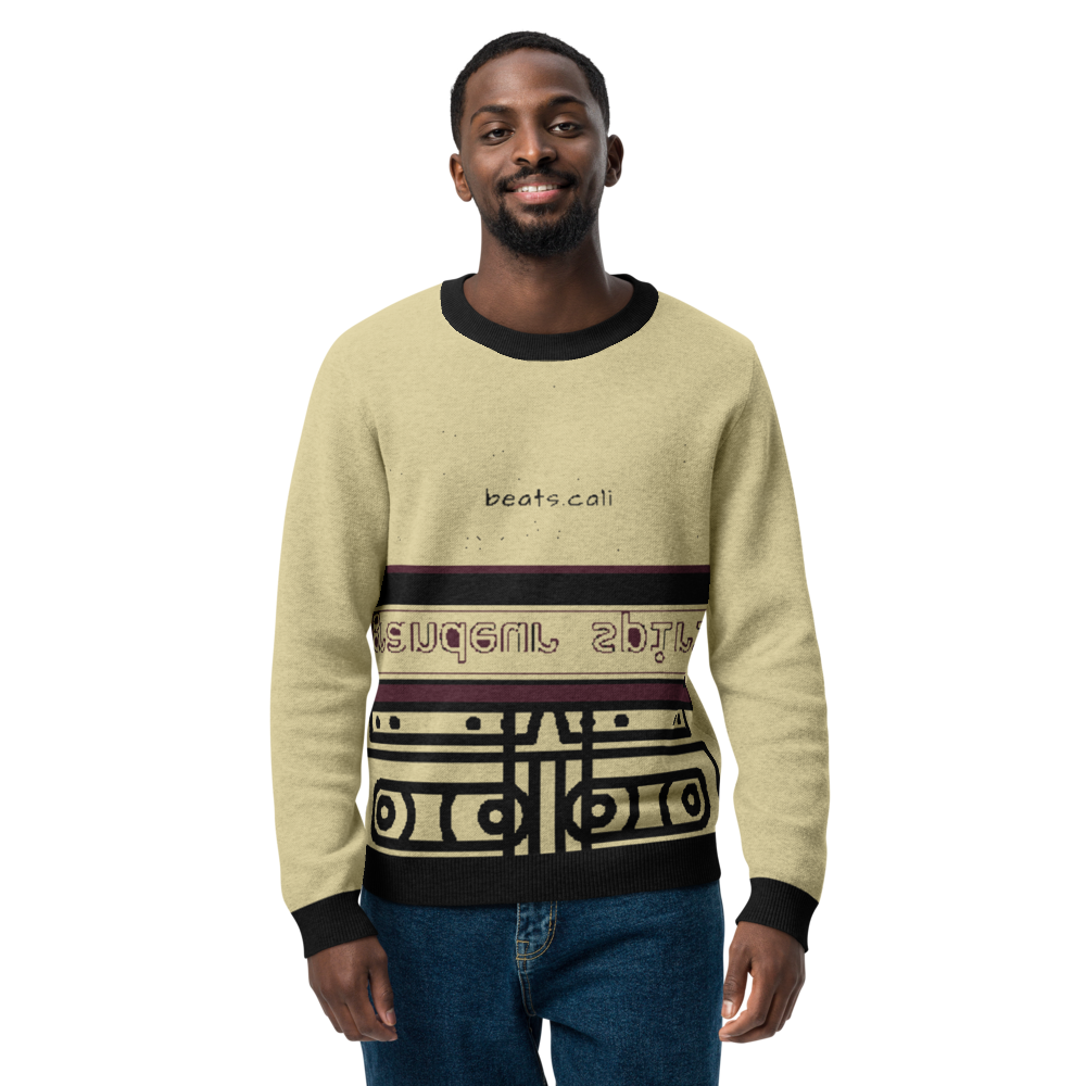 Knitted crew neck sweater