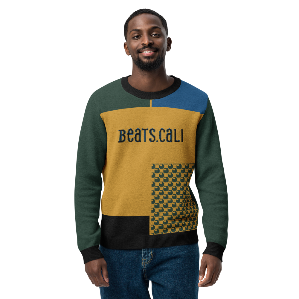 Knitted crew neck sweater