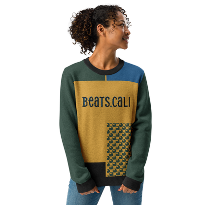 Knitted crew neck sweater