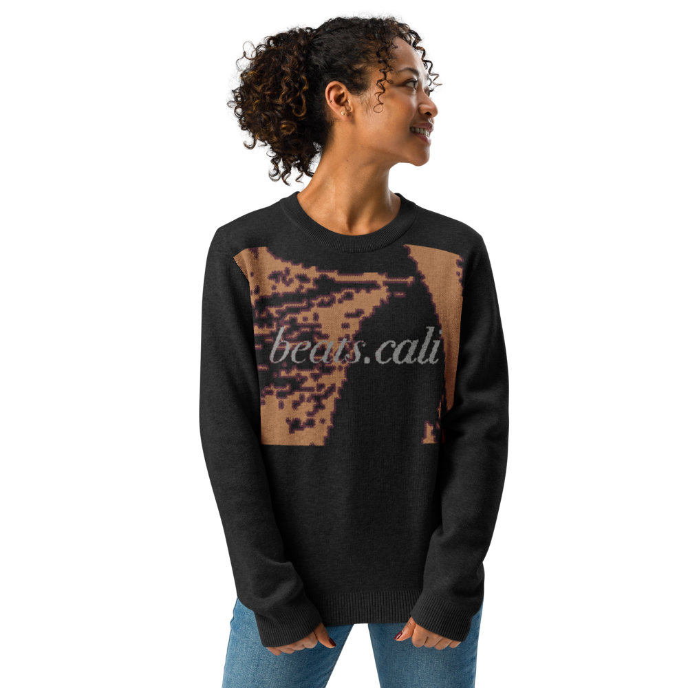 Knitted crew neck sweater