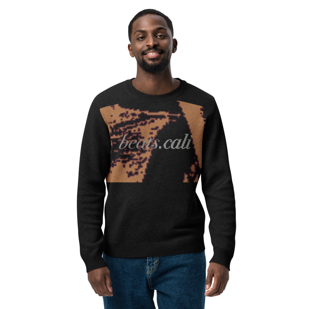 Knitted crew neck sweater