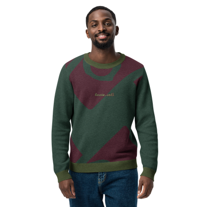 Knitted crew neck sweater