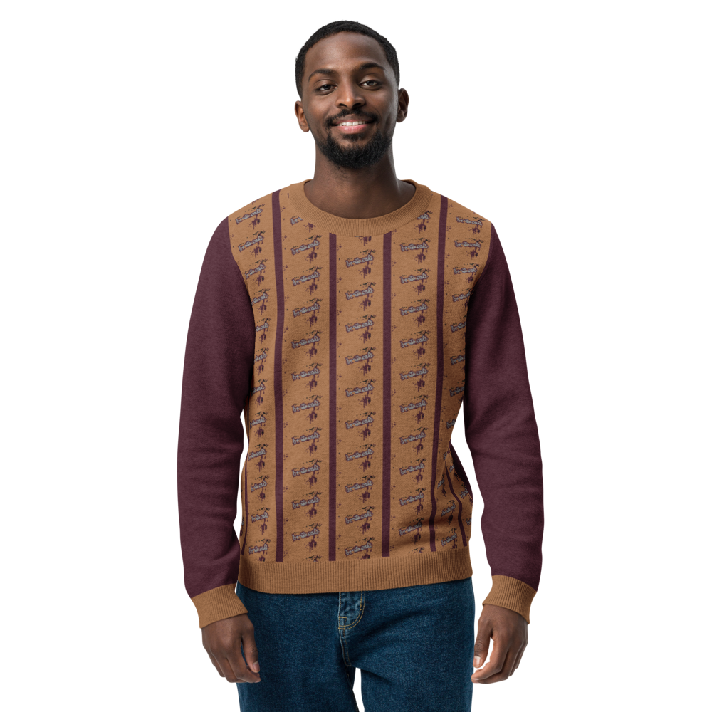 Knitted crew neck sweater