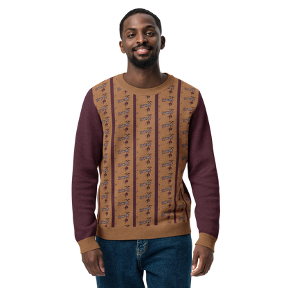 Knitted crew neck sweater