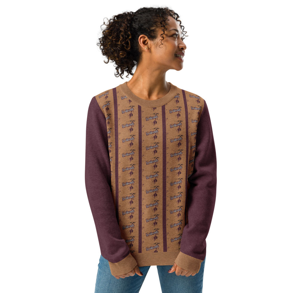 Knitted crew neck sweater