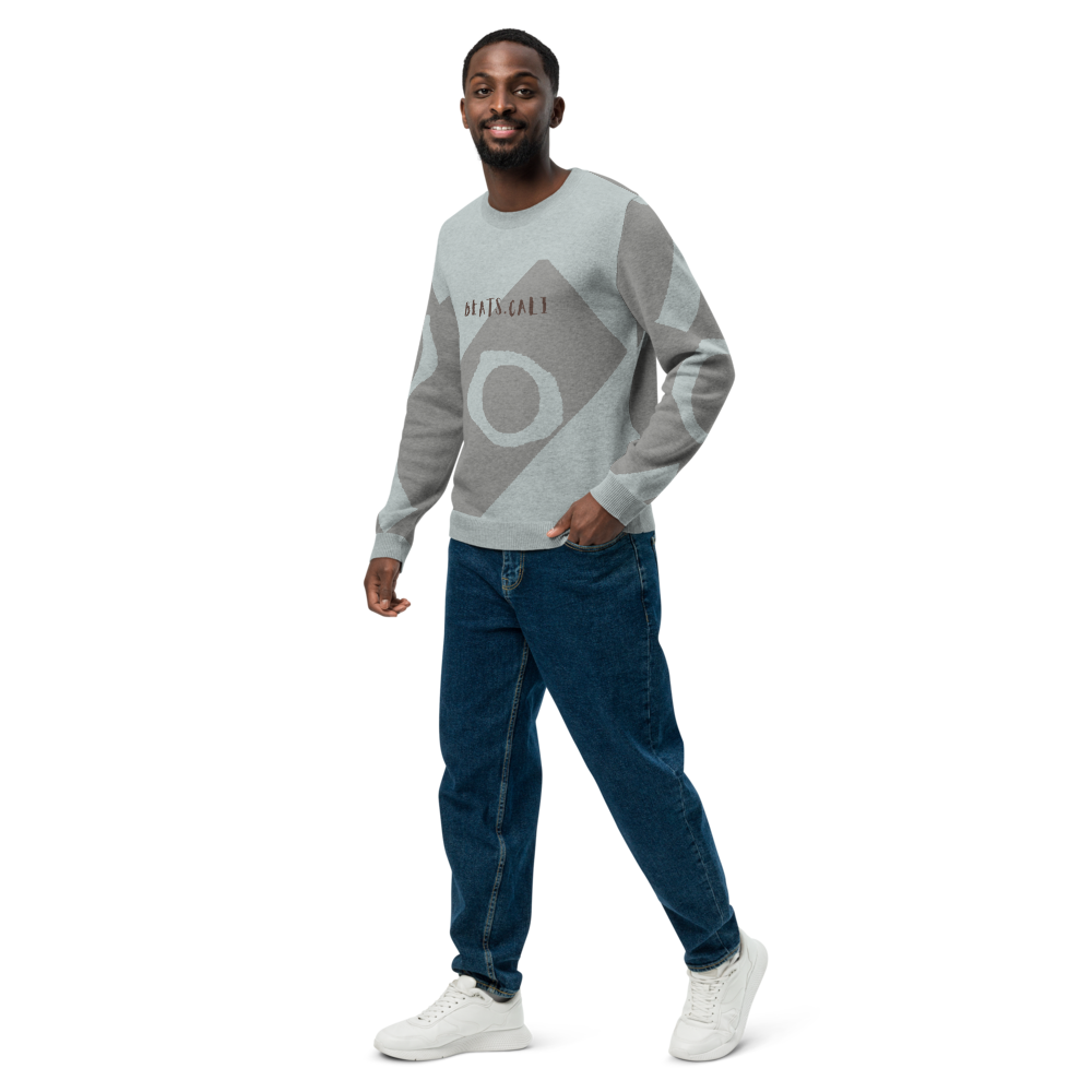 Knitted crew neck sweater