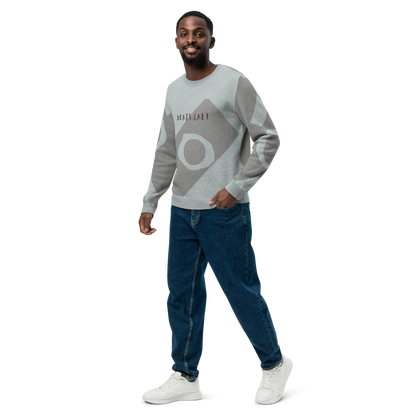 Knitted crew neck sweater
