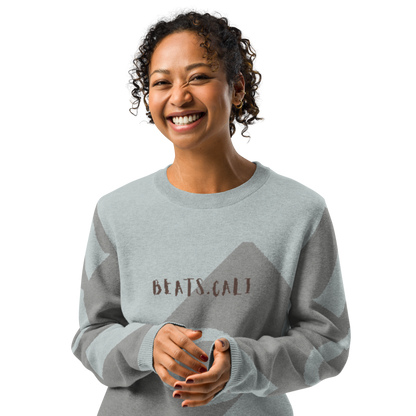 Knitted crew neck sweater