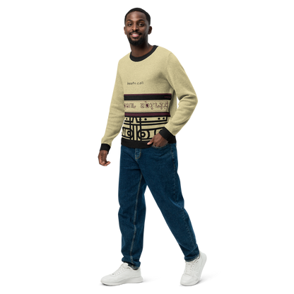 Knitted crew neck sweater