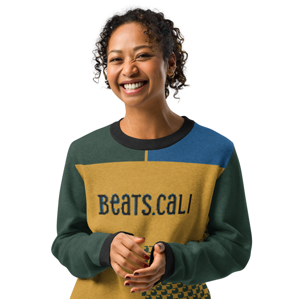 Knitted crew neck sweater