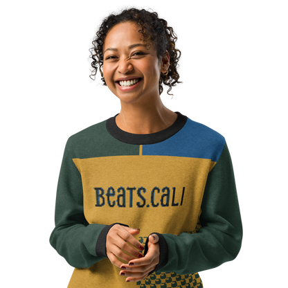 Knitted crew neck sweater