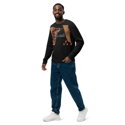 Knitted crew neck sweater