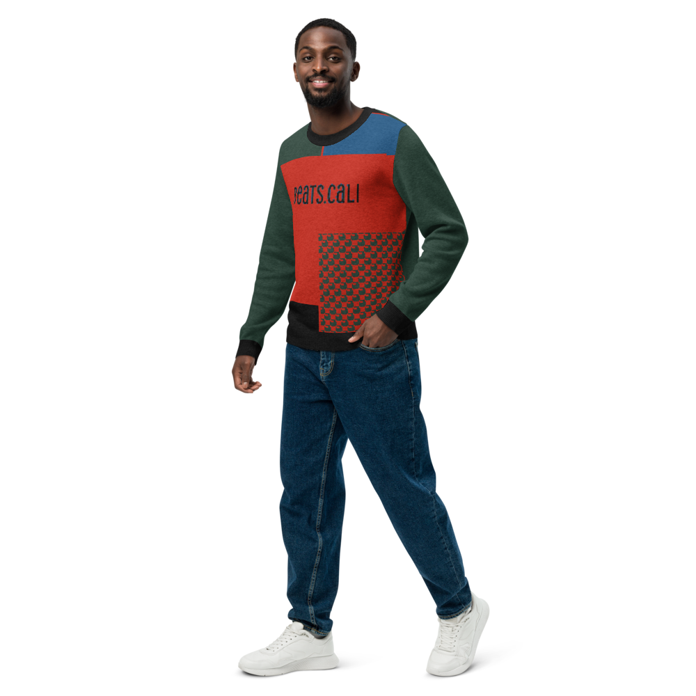 Knitted crew neck sweater