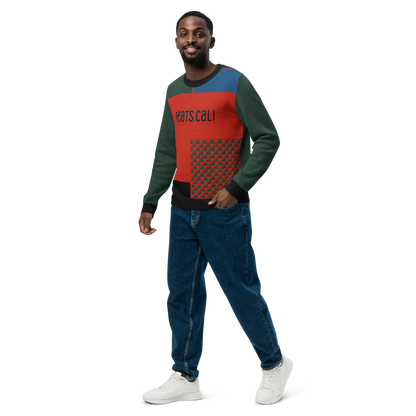 Knitted crew neck sweater