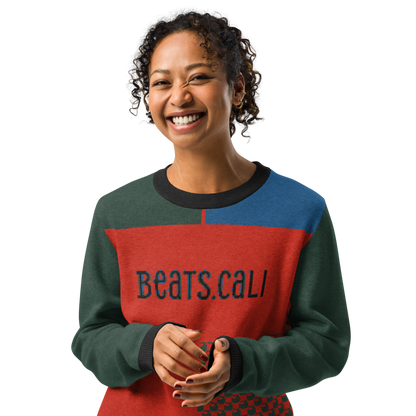 Knitted crew neck sweater
