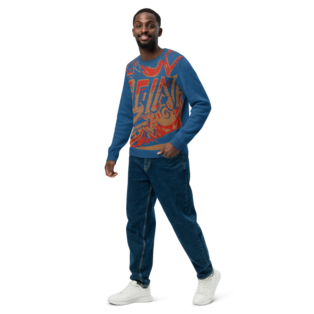 Knitted crew neck sweater