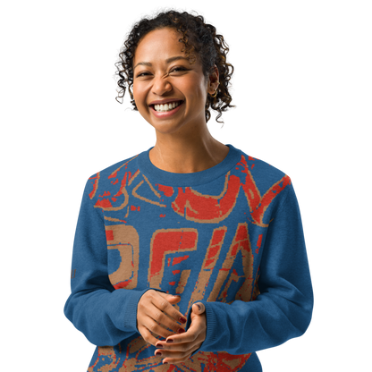 Knitted crew neck sweater