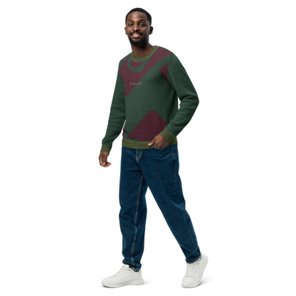 Knitted crew neck sweater