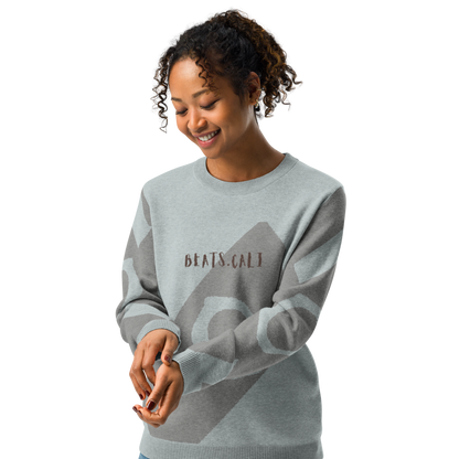 Knitted crew neck sweater