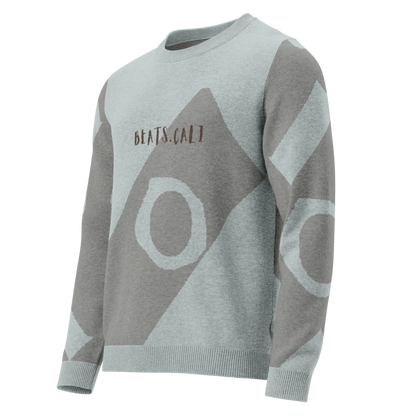 Knitted crew neck sweater